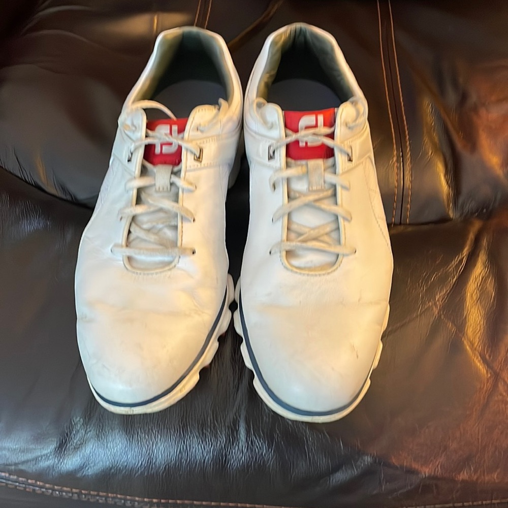 Footjoy Pro SL men’s golf shoes. Size 11.5 in White